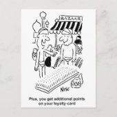 Funny Bed of Nails Indian Bazaar Marketplace Briefkaart (Voorkant)