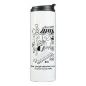 Funny Bed of Nails Indian Bazaar Marketplace Thermosbeker (Gedraaid links)