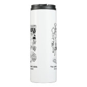 Funny Bed of Nails Indian Bazaar Marketplace Thermosbeker (Achterkant)