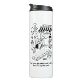 Funny Bed of Nails Indian Bazaar Marketplace Thermosbeker (Geroteerd rechts)