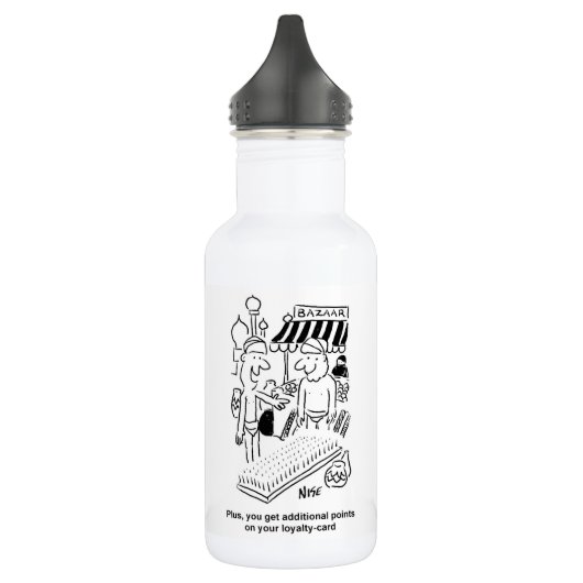 Funny Bed of Nails Indian Bazaar Marketplace Waterfles (Links)