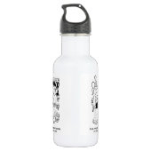 Funny Bed of Nails Indian Bazaar Marketplace Waterfles (Achterkant)