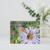 Funny Bee Briefkaart (Staand voorkant)