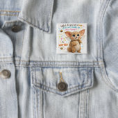 Funny Bee Dad Joke Vierkante Button 5,1 Cm (In situ)