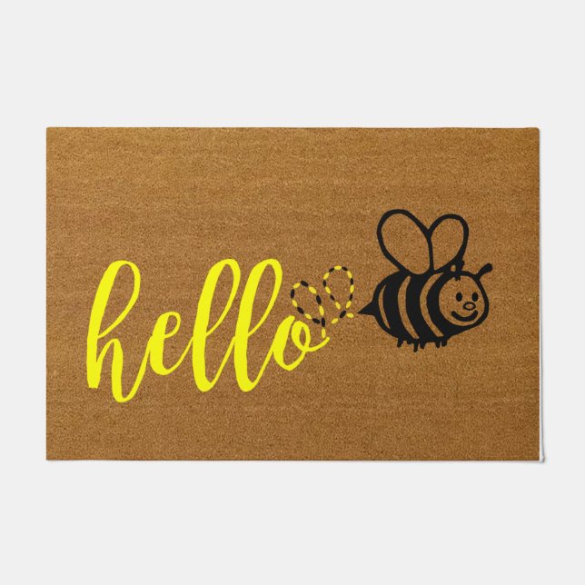 Funny Bee Doormat, Cute Bee Lover Gift, Bee Quote. Deurmat (Voorkant)