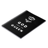 Funny Bee. God redt de koningin. Nerdy Humor Notitieboek (Linkerzijde)