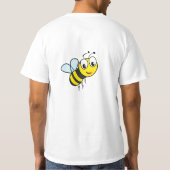 Funny Bee Graphic & Quote Mannen T-Shirt (Achterkant)