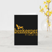 Funny Bee Hive Honey Lover Gift Beekeeper Kaart (Gele Bloem)