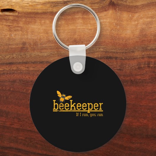 Funny Bee Hive Honey Lover Gift Beekeeper  Sleutelhanger (Voorkant)