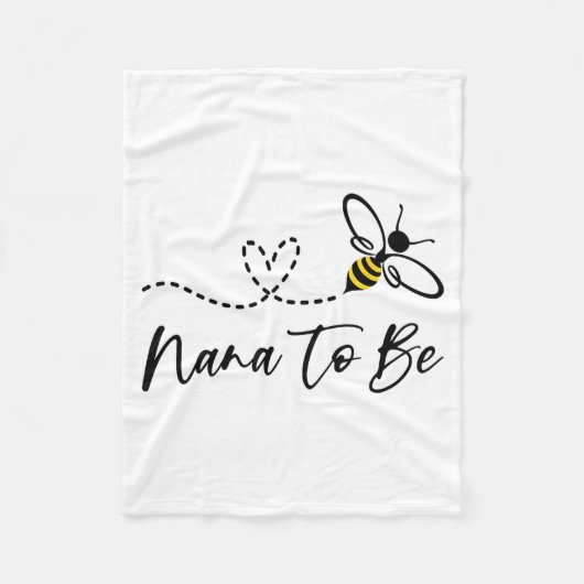 Funny Bee Lover Nana To Be  Fleece Deken (Voorkant)