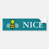 Funny Bee Nice Bumpersticker (Voorkant)