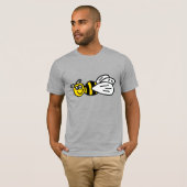 Funny Bee of Hornet Cartoon T-shirt (Voorkant volledig)