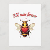 Funny Bee Pun Valentine  Briefkaart (Voorkant)