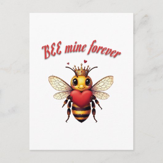 Funny Bee Pun Valentine Briefkaart (Voorkant)