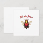 Funny Bee Pun Valentine Kaart (Voorkant / Achterkant)