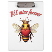 Funny Bee Pun Valentine Klembord (Voorkant)