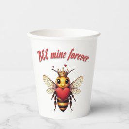 Funny Bee Pun Valentine  Papieren Bekers