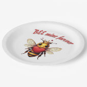 Funny Bee Pun Valentine  Papieren Bordje (Gekanteld)