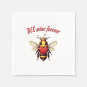 Funny Bee Pun Valentine  Servet (Voorkant)