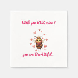 Funny Bee Pun Valentine  Servet
