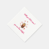 Funny Bee Pun Valentine  Servet (Hoek)