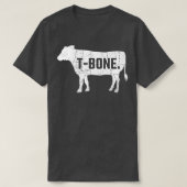 Funny Beef BBQ T-Bone Steak Shirt (Design voorkant)