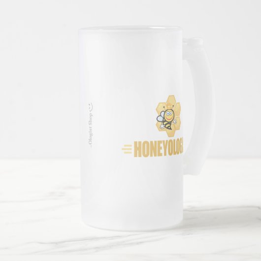 Funny Beekeeper's Matglas Bierpul (Voorkant rechts)