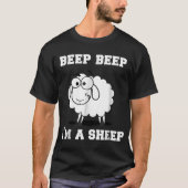 Funny Beep Beep Sheep Cartoon Design T-shirt (Voorkant)