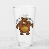 Funny Beer, aangepast tekstglas Glas (Voorkant)