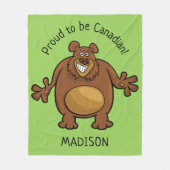 Funny Beer aangepaste tekst en kleurendekens Fleece Deken (Voorkant)