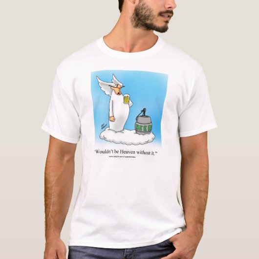 Funny Beer Angel Tee Shirt "Spectickles" (Voorkant)