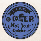 Funny Beer, bar, party onderzetters (Voorkant)