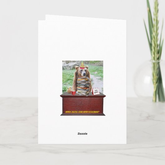 Funny Beer Birthday Kaart voor BD in feb/mar (Achterkant)