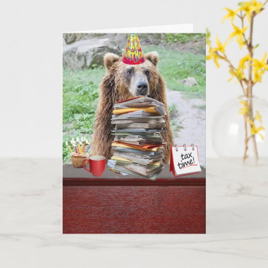 Funny Beer Birthday Kaart voor BD in feb/mar (Gele Bloem)