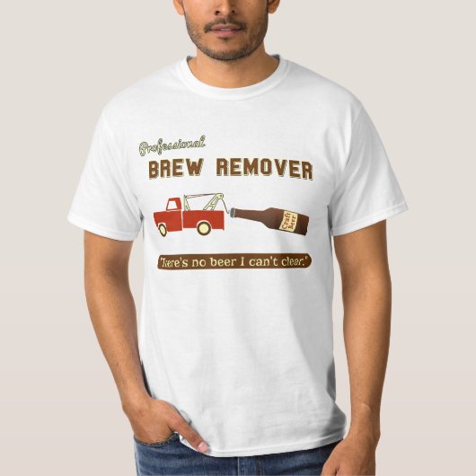 Funny Beer Brew Tow Truck T-shirt (Voorkant)