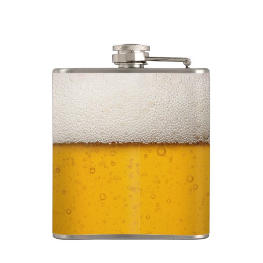 Funny Beer Bubbles Heupfles (Achterkant)