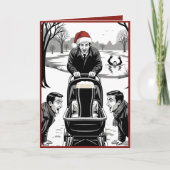 Funny beer Christmas Kaart (Voorkant)
