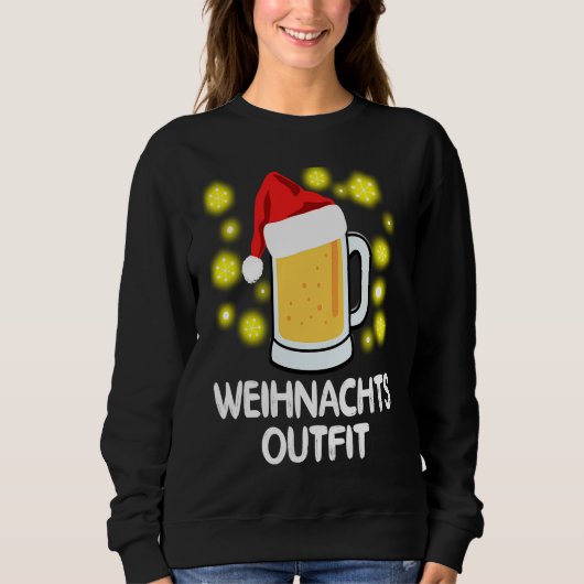 Funny beer Christmas outfit men's motif Christmas Trui (Voorkant)