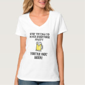 Funny Beer citeert Alcohol Humor T-shirt (Voorkant)