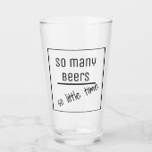 Funny Beer citeert beroemde Gezegden Glas (Voorkant)