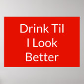 Funny Beer citeert beroemde Gezegden Poster (Voorkant)