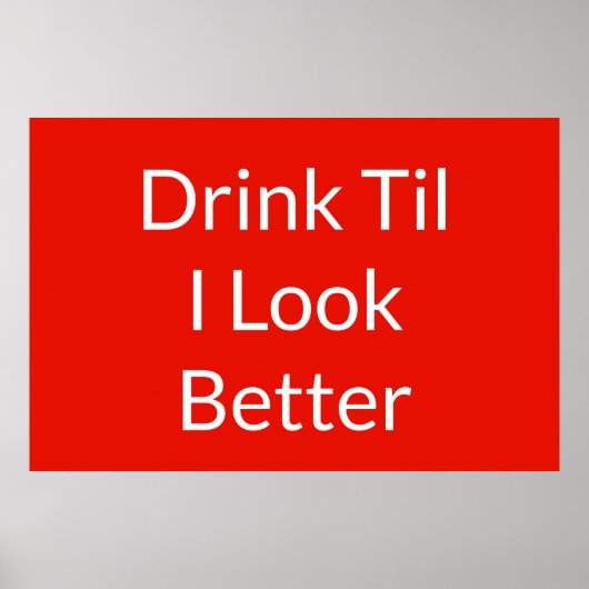 Funny Beer citeert beroemde Gezegden Poster (Voorkant)