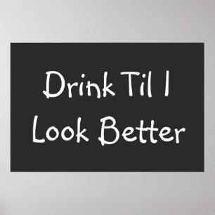 Funny Beer citeert beroemde Gezegden Poster