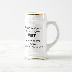 Funny beer citeert grap novelty stein slogan mokke bierpul
