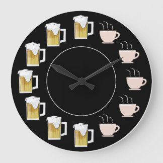 Funny Beer & Coffee Clock Grote Klok
