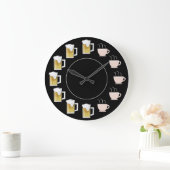 Funny Beer & Coffee Clock  Grote Klok (Huis)
