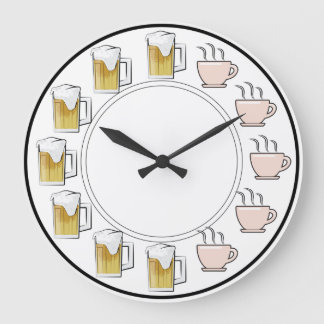 Funny Beer & Coffee Clock Grote Klok
