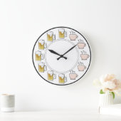 Funny Beer & Coffee Clock  Grote Klok (Huis)