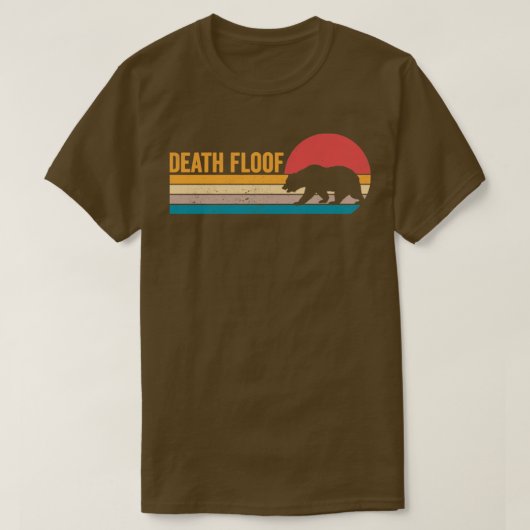 Funny Beer Death Floof Retro T-shirt (Design voorkant)