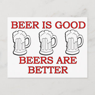 Funny Beer Design Briefkaart